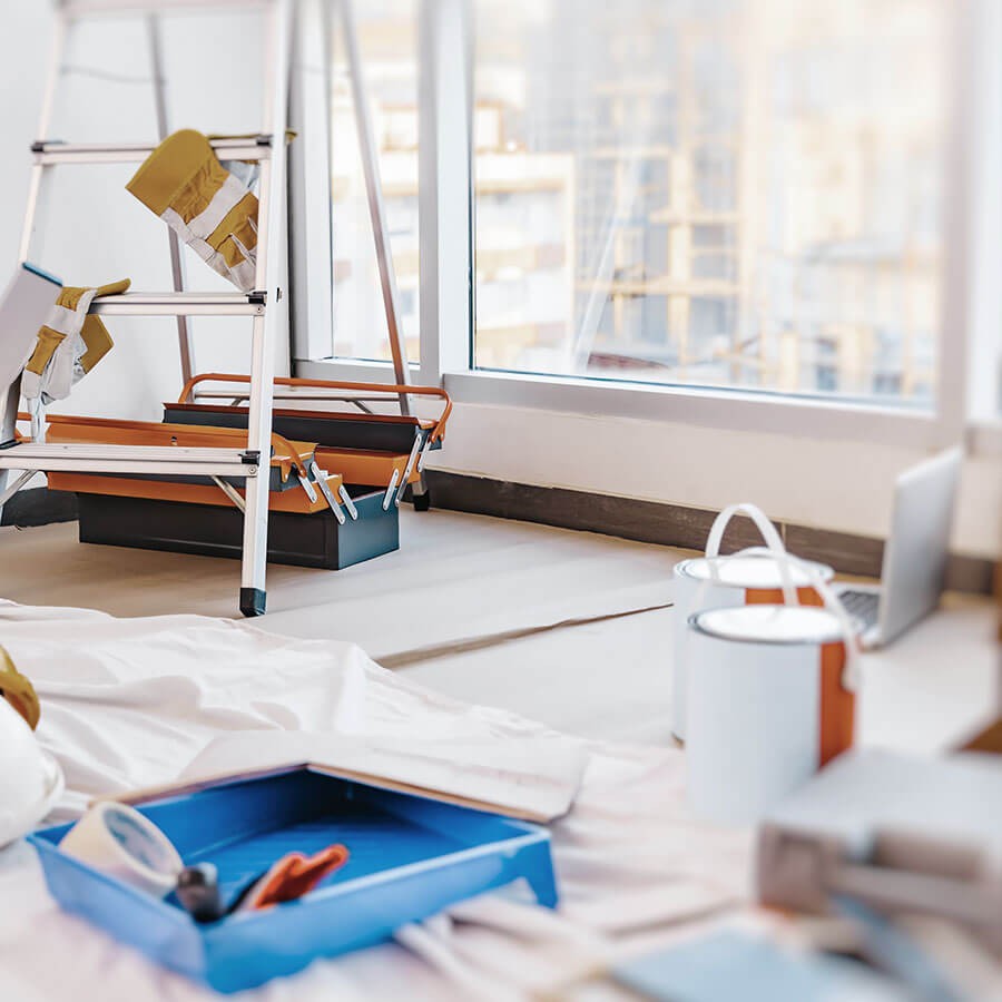 IntÃ©rieur d'un appartement en rÃ©novation